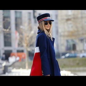 Dior Navy Blue Velvet Hat